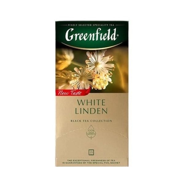 Чай Greenfield White Linden черный гранулированный 25 пакетиков